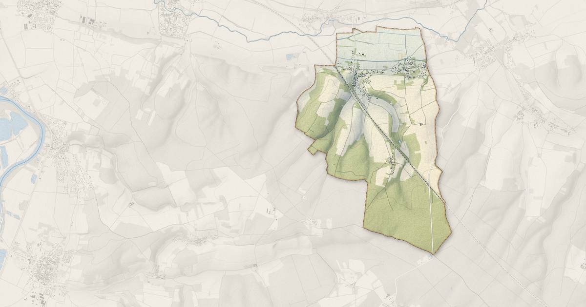 Portrait cartographique de Noé : relief, eau, forêts, bâti et voies, calculés à partir des données de l'IGN