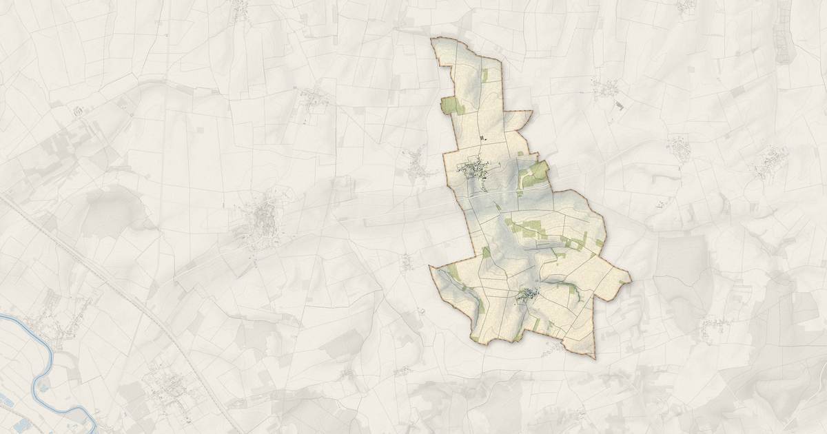 Portrait cartographique de Pailly : relief, eau, forêts, bâti et voies, calculés à partir des données de l'IGN