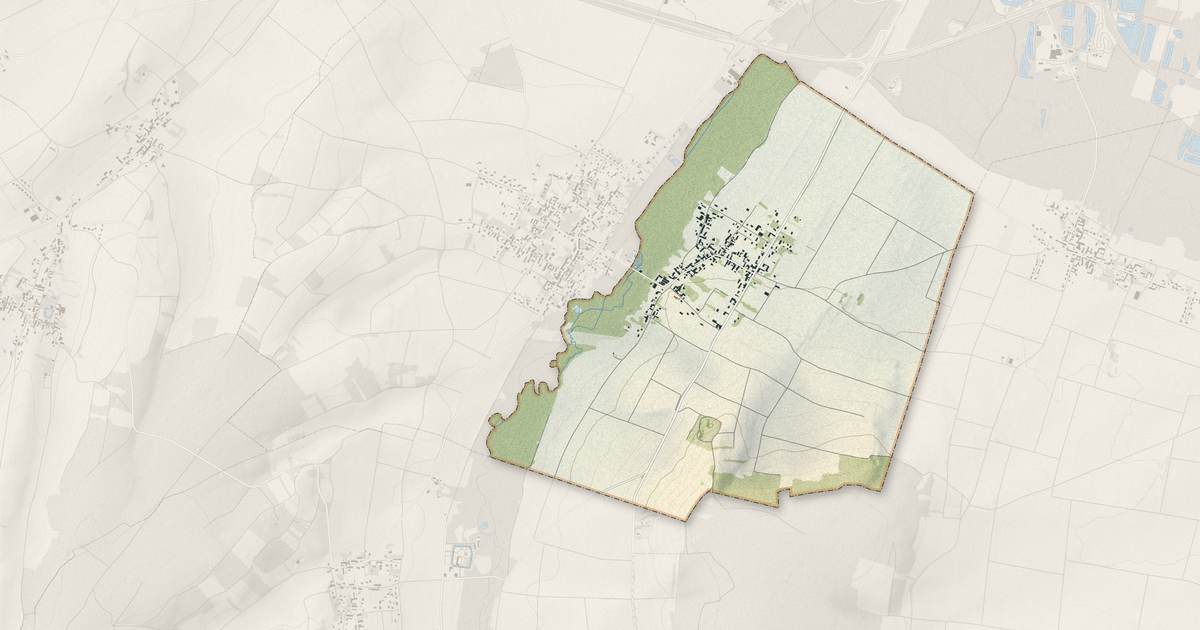 Portrait cartographique de Paroy-sur-Tholon : relief, eau, forêts, bâti et voies, calculés à partir des données de l'IGN