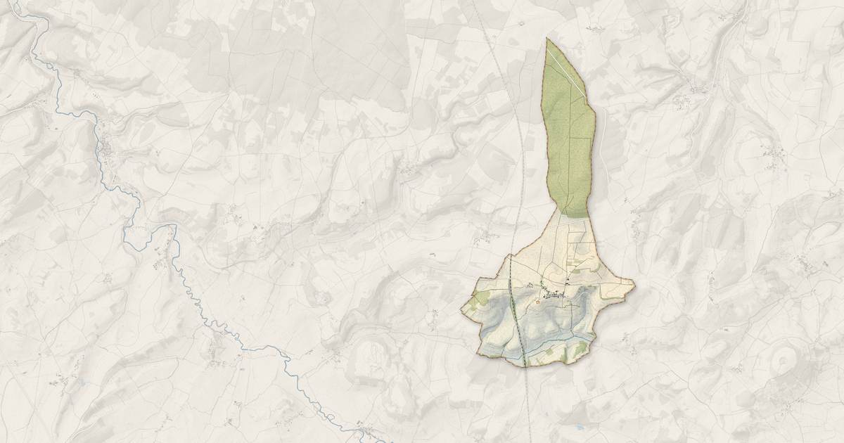 Portrait cartographique de Pisy : relief, eau, forêts, bâti et voies, calculés à partir des données de l'IGN