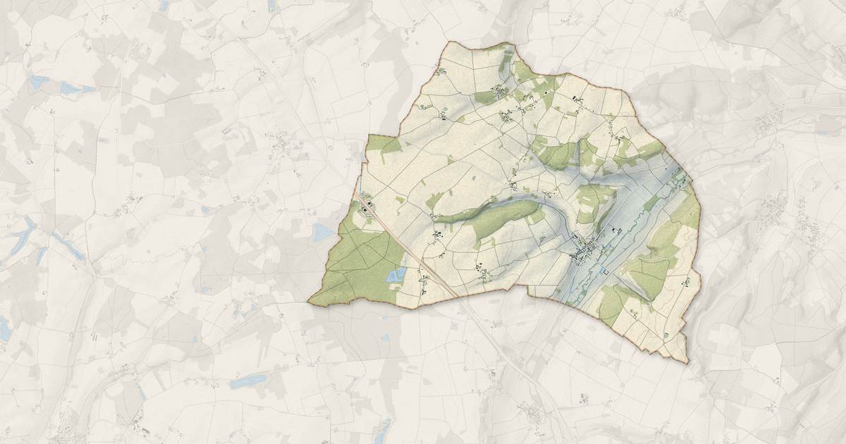 Portrait cartographique de Précy-sur-Vrin : relief, eau, forêts, bâti et voies, calculés à partir des données de l'IGN