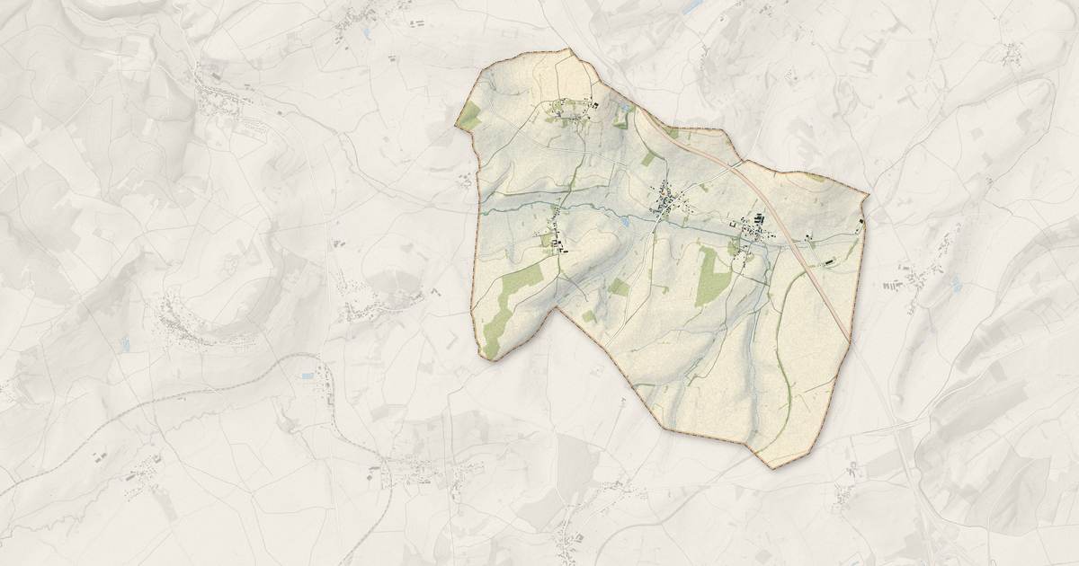 Portrait cartographique de Provency : relief, eau, forêts, bâti et voies, calculés à partir des données de l'IGN