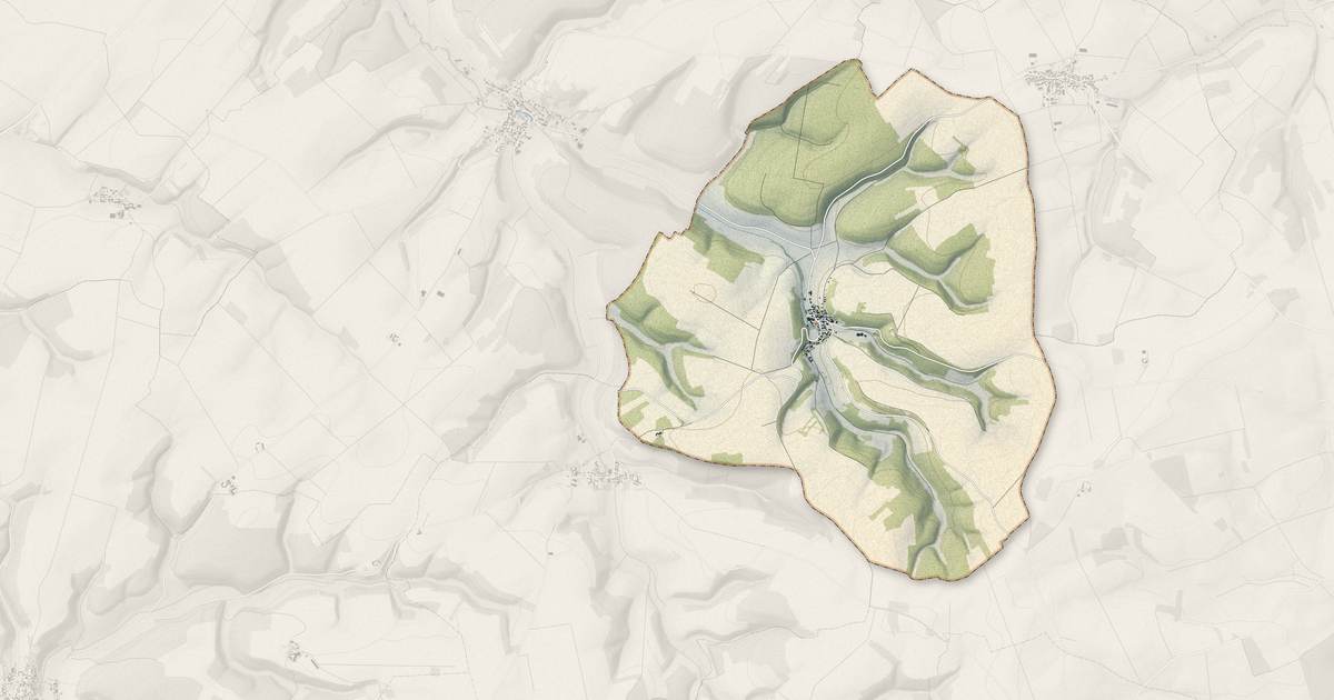 Portrait cartographique de Quincerot : relief, eau, forêts, bâti et voies, calculés à partir des données de l'IGN