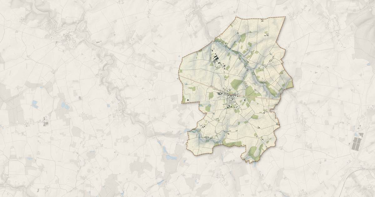 Portrait cartographique de Saint-Valérien : relief, eau, forêts, bâti et voies, calculés à partir des données de l'IGN
