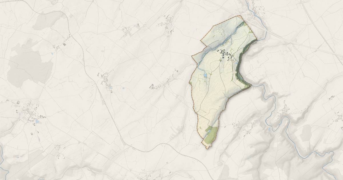 Portrait cartographique de Sauvigny-le-Beuréal : relief, eau, forêts, bâti et voies, calculés à partir des données de l'IGN