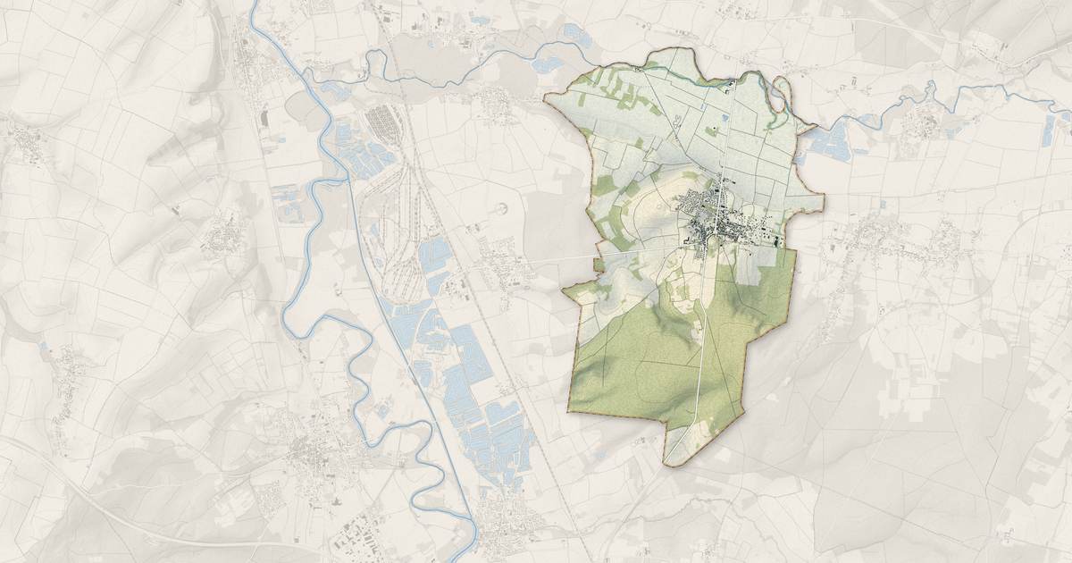 Portrait cartographique de Seignelay : relief, eau, forêts, bâti et voies, calculés à partir des données de l'IGN