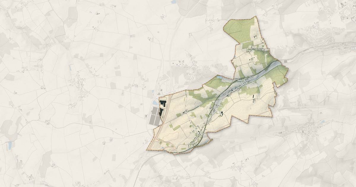 Portrait cartographique de Subligny : relief, eau, forêts, bâti et voies, calculés à partir des données de l'IGN