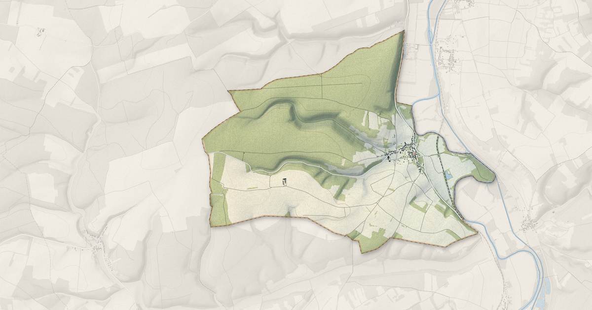 Portrait cartographique de Trucy-sur-Yonne : relief, eau, forêts, bâti et voies, calculés à partir des données de l'IGN