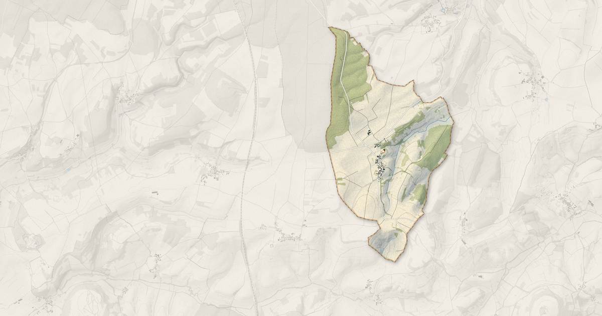 Portrait cartographique de Vassy-sous-Pisy : relief, eau, forêts, bâti et voies, calculés à partir des données de l'IGN