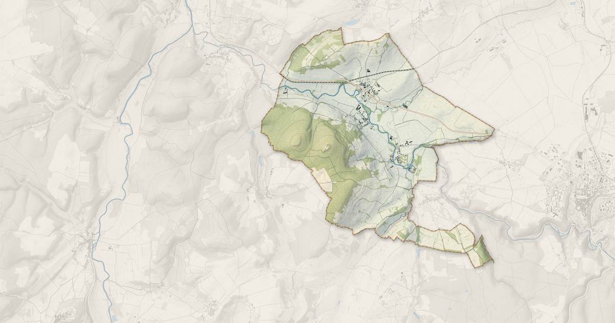 Portrait cartographique de Vault-de-Lugny : relief, eau, forêts, bâti et voies, calculés à partir des données de l'IGN