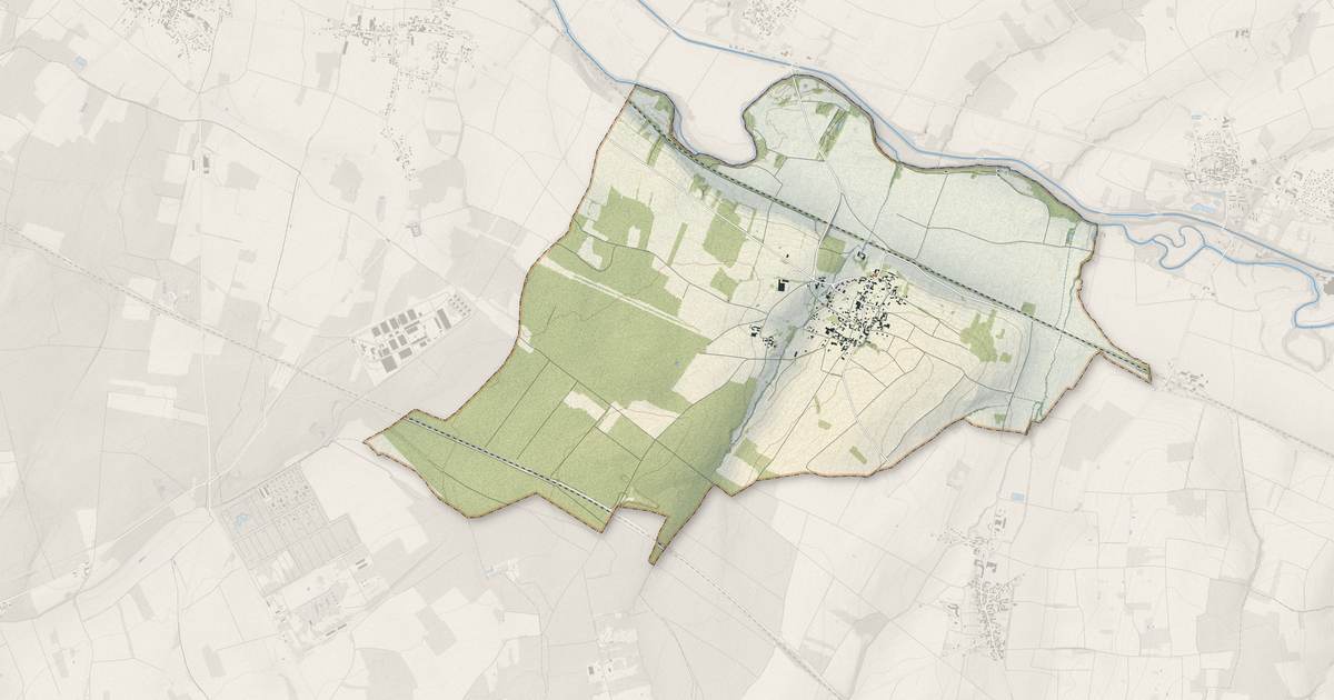 Portrait cartographique de Villiers-Vineux : relief, eau, forêts, bâti et voies, calculés à partir des données de l'IGN