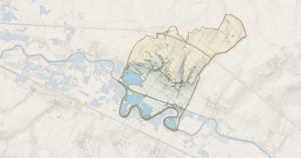 Portrait cartographique de Vinneuf : relief, eau, forêts, bâti et voies, calculés à partir des données de l'IGN