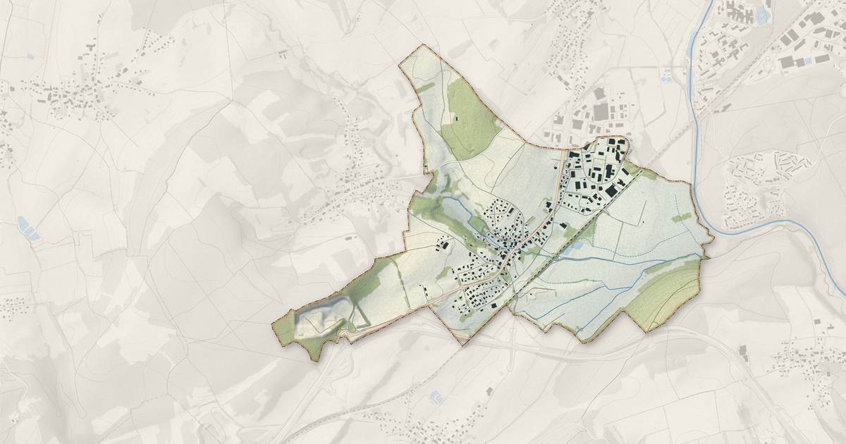 Portrait cartographique de Argiésans : relief, eau, forêts, bâti et voies, calculés à partir des données de l'IGN