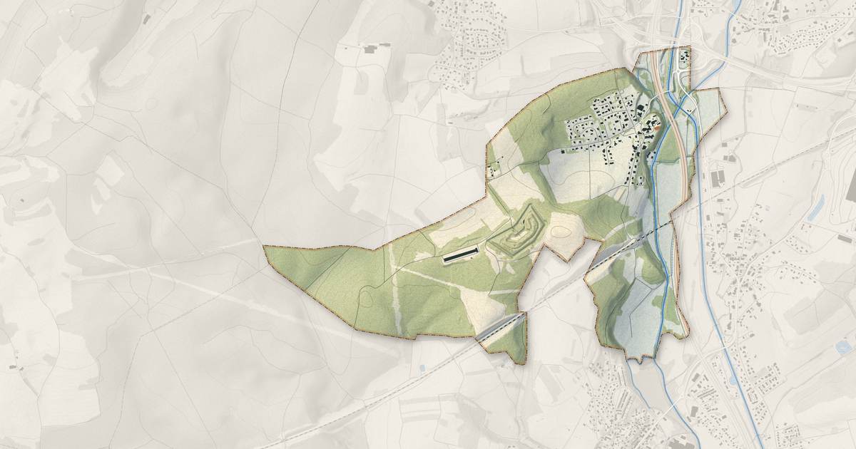 Portrait cartographique de Bermont : relief, eau, forêts, bâti et voies, calculés à partir des données de l'IGN