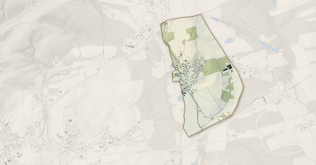 Portrait cartographique de Bethonvilliers : relief, eau, forêts, bâti et voies, calculés à partir des données de l'IGN