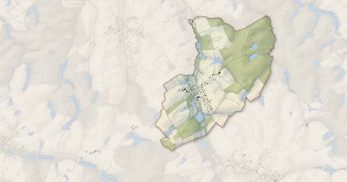 Portrait cartographique de Chavanatte : relief, eau, forêts, bâti et voies, calculés à partir des données de l'IGN