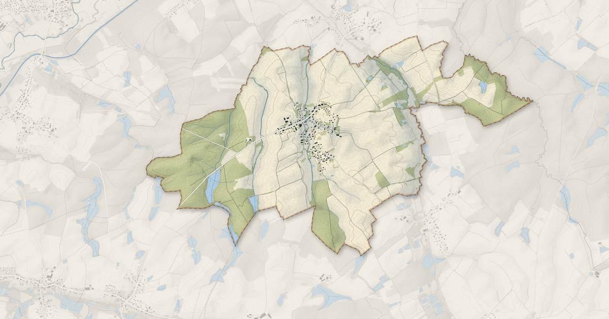 Portrait cartographique de Chavannes-les-Grands : relief, eau, forêts, bâti et voies, calculés à partir des données de l'IGN