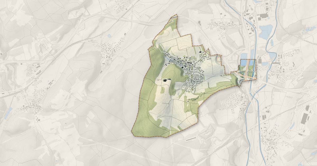 Portrait cartographique de Dorans : relief, eau, forêts, bâti et voies, calculés à partir des données de l'IGN