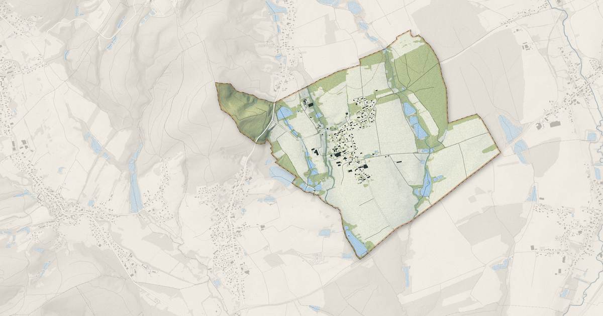 Portrait cartographique de Felon : relief, eau, forêts, bâti et voies, calculés à partir des données de l'IGN
