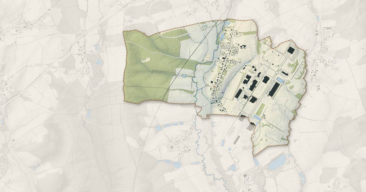 Portrait cartographique de Fontaine : relief, eau, forêts, bâti et voies, calculés à partir des données de l'IGN