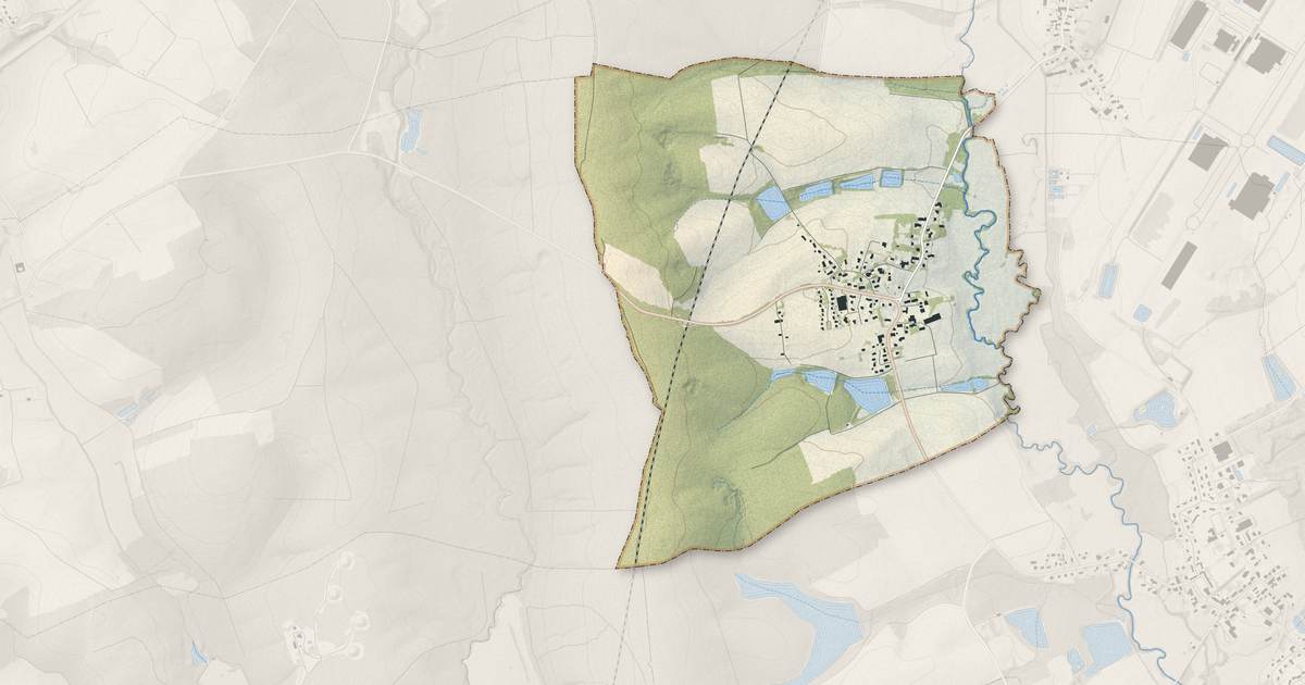 Portrait cartographique de Frais : relief, eau, forêts, bâti et voies, calculés à partir des données de l'IGN