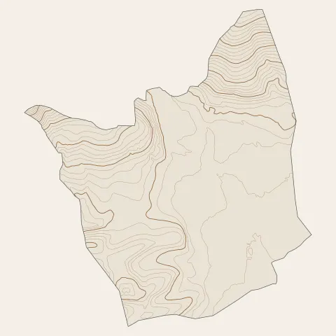 Giromagny : courbes de niveau