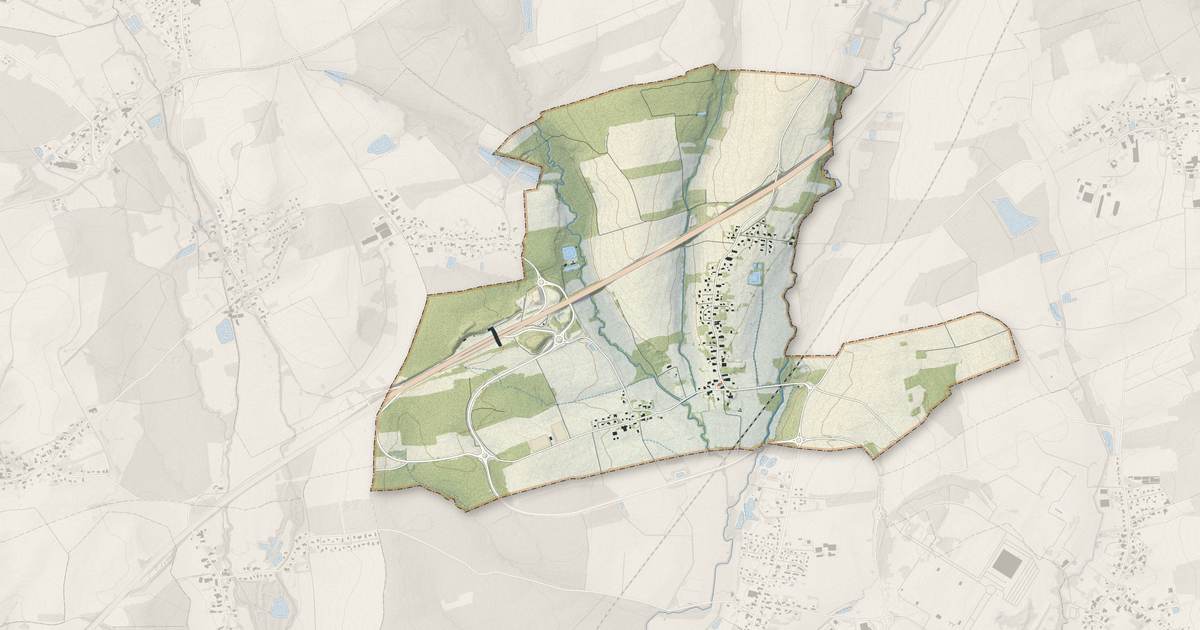 Portrait cartographique de Larivière : relief, eau, forêts, bâti et voies, calculés à partir des données de l'IGN