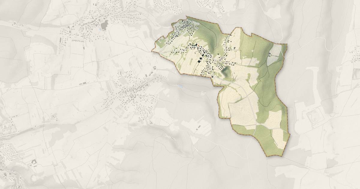 Portrait cartographique de Montbouton : relief, eau, forêts, bâti et voies, calculés à partir des données de l'IGN