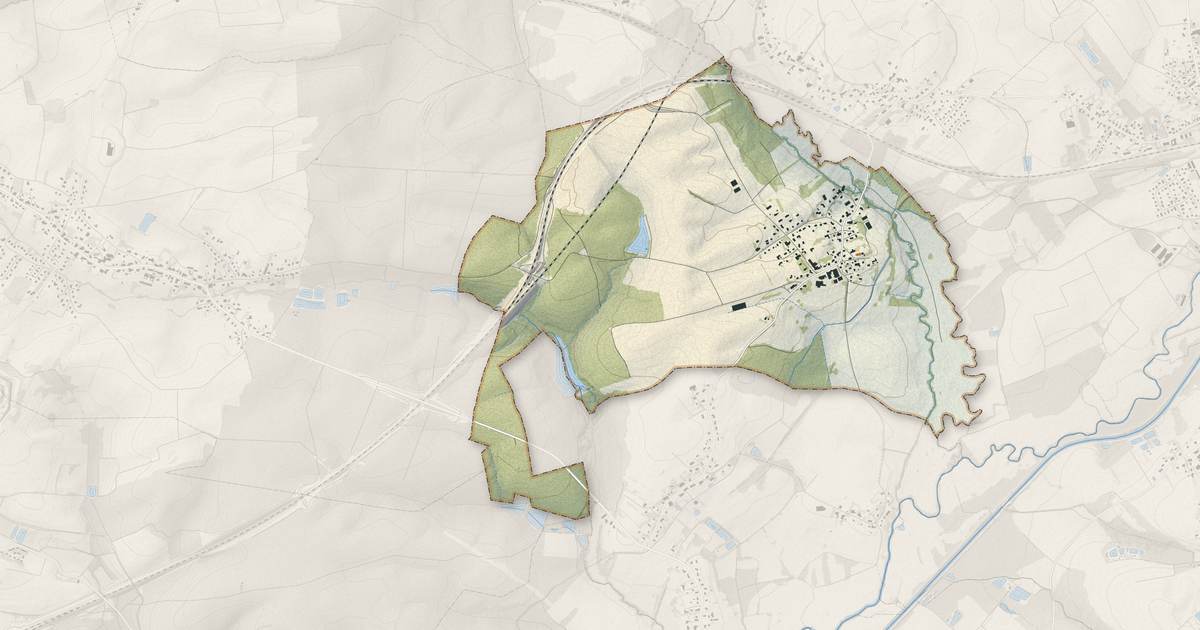 Portrait cartographique de Novillard : relief, eau, forêts, bâti et voies, calculés à partir des données de l'IGN