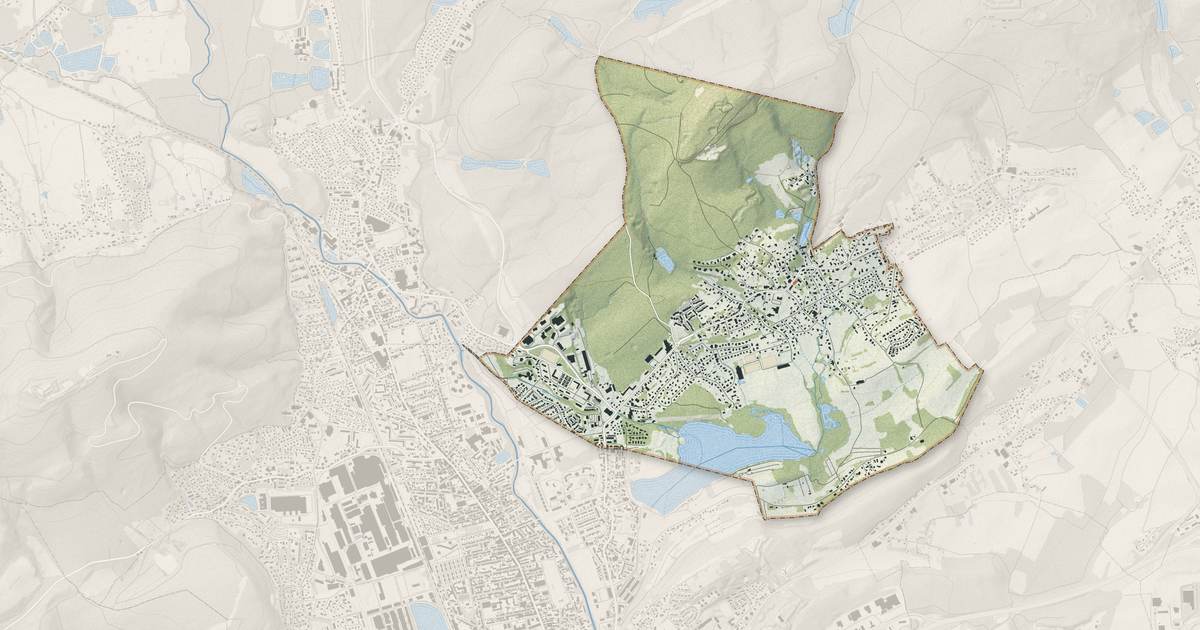 Portrait cartographique de Offemont : relief, eau, forêts, bâti et voies, calculés à partir des données de l'IGN