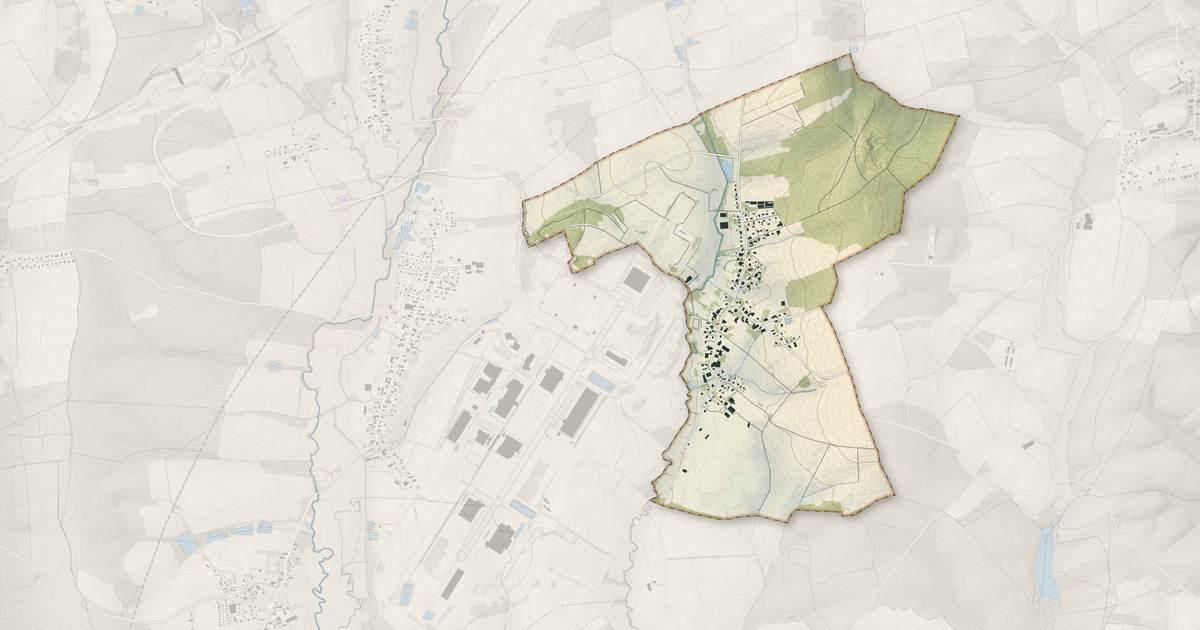 Portrait cartographique de Reppe : relief, eau, forêts, bâti et voies, calculés à partir des données de l'IGN