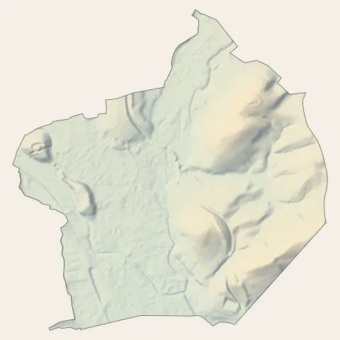 Valdoie : relief