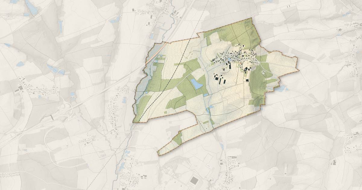 Portrait cartographique de Vauthiermont : relief, eau, forêts, bâti et voies, calculés à partir des données de l'IGN