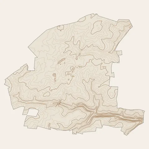 Angerville : courbes de niveau