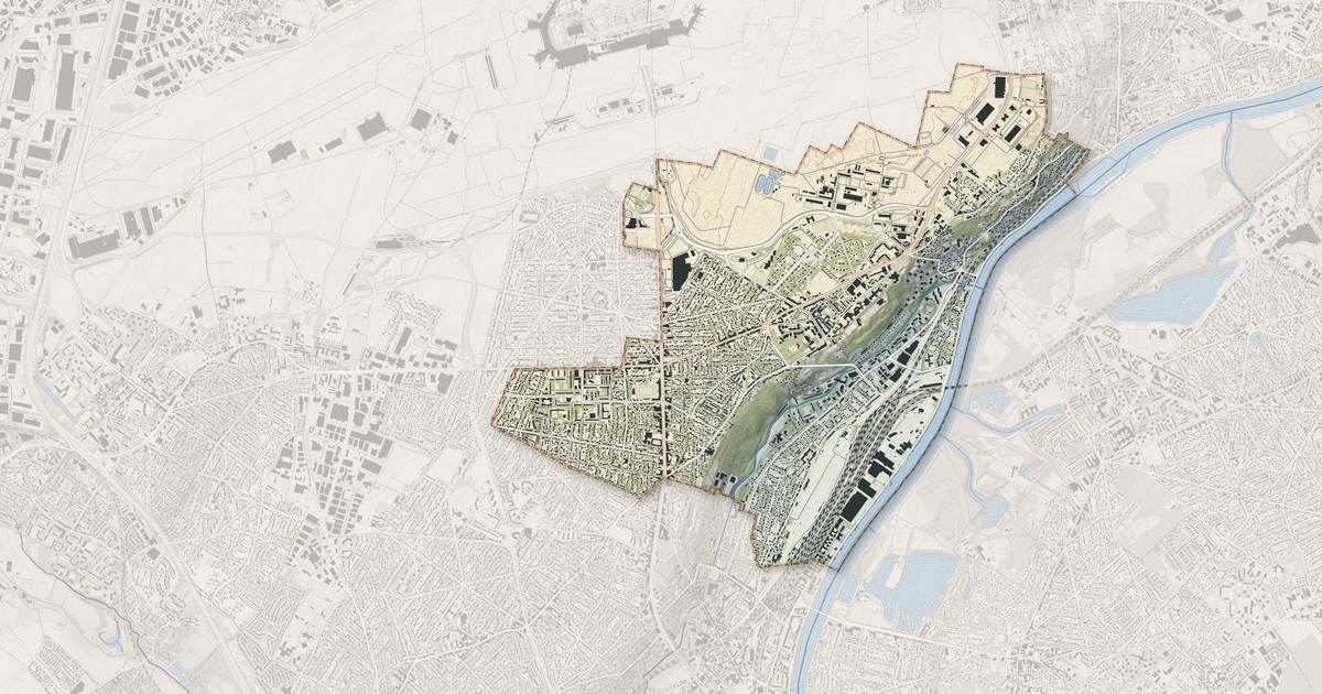 Portrait cartographique de Athis-Mons : relief, eau, forêts, bâti et voies, calculés à partir des données de l'IGN