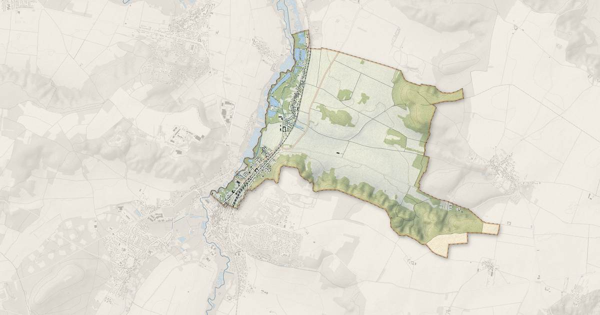 Portrait cartographique de Baulne : relief, eau, forêts, bâti et voies, calculés à partir des données de l'IGN