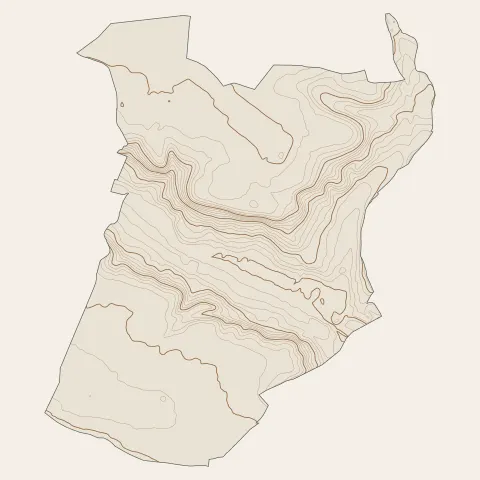 Bièvres : courbes de niveau