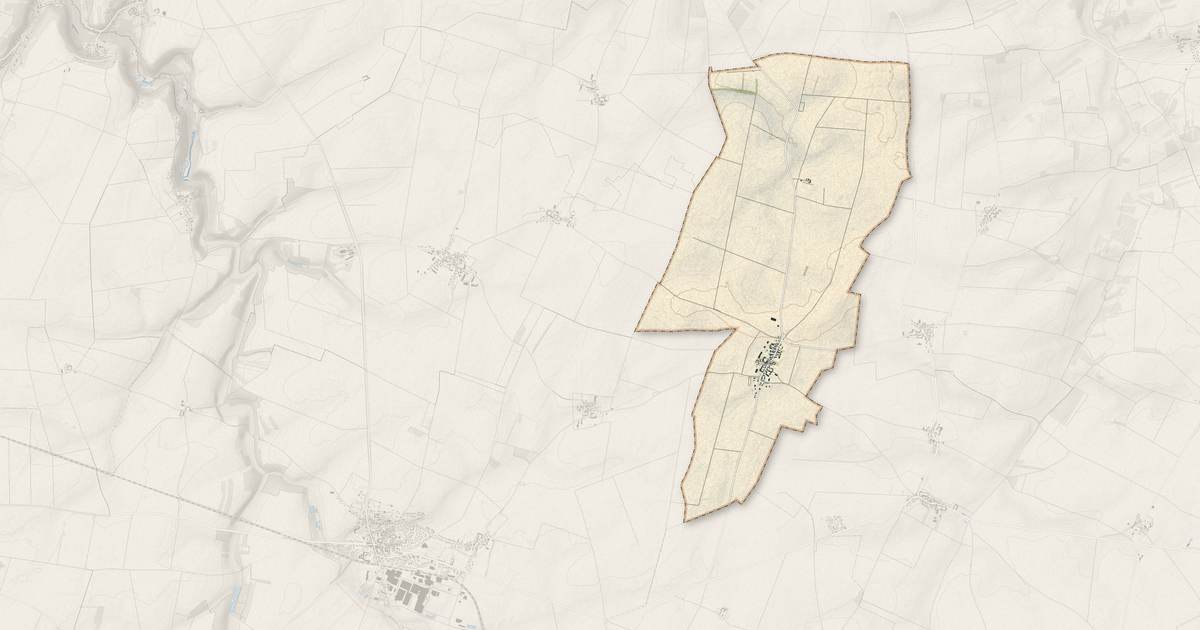 Portrait cartographique de Blandy : relief, eau, forêts, bâti et voies, calculés à partir des données de l'IGN
