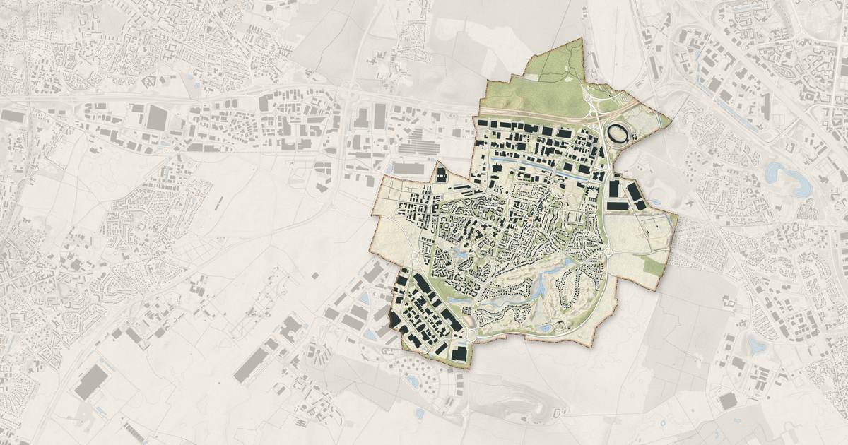 Portrait cartographique de Bondoufle : relief, eau, forêts, bâti et voies, calculés à partir des données de l'IGN