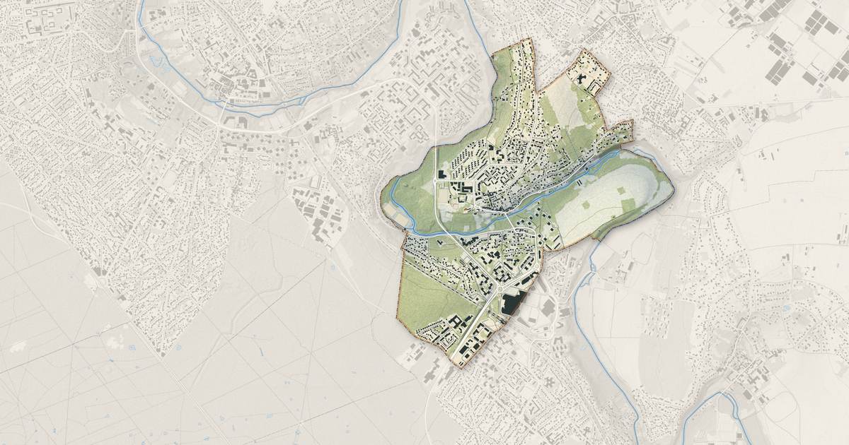 Portrait cartographique de Boussy-Saint-Antoine : relief, eau, forêts, bâti et voies, calculés à partir des données de l'IGN
