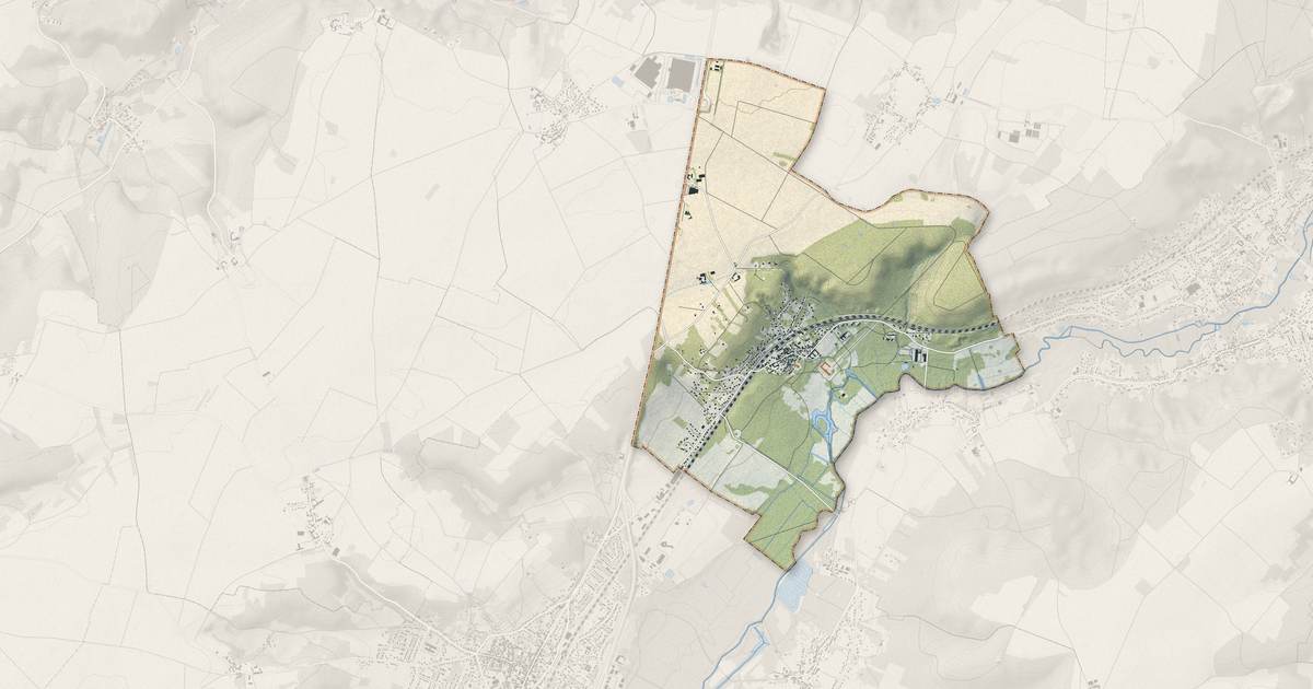 Portrait cartographique de Chamarande : relief, eau, forêts, bâti et voies, calculés à partir des données de l'IGN