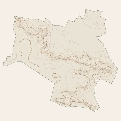 Champcueil : courbes de niveau