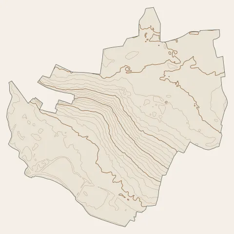 Crosne : courbes de niveau
