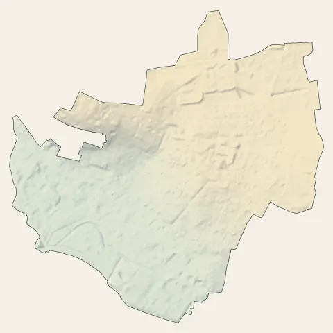 Crosne : relief