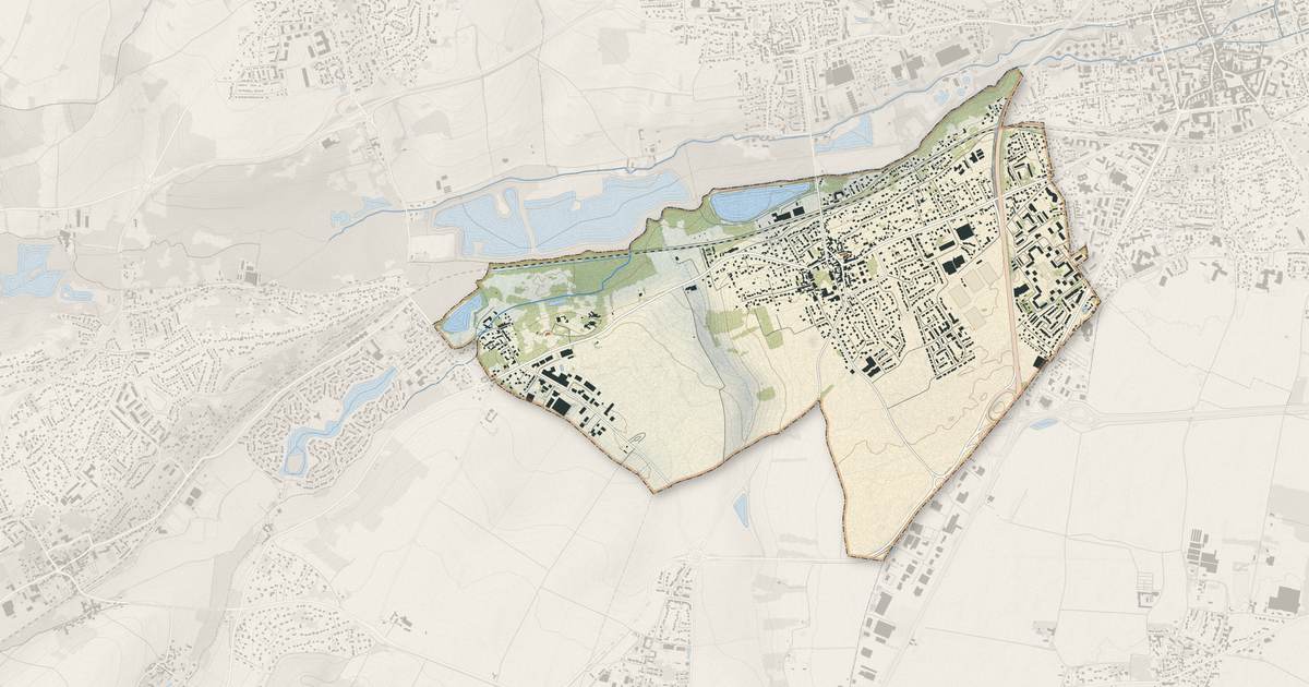 Portrait cartographique de Égly : relief, eau, forêts, bâti et voies, calculés à partir des données de l'IGN