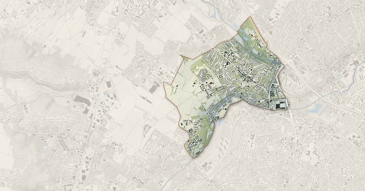 Portrait cartographique de Épinay-sur-Orge : relief, eau, forêts, bâti et voies, calculés à partir des données de l'IGN