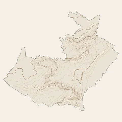 Étréchy : courbes de niveau
