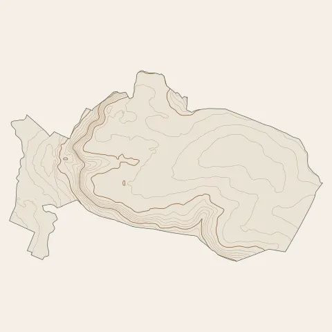 La Ferté-Alais : courbes de niveau