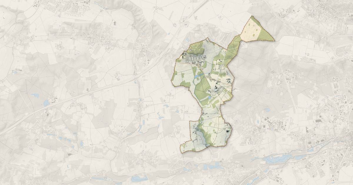 Portrait cartographique de Fontenay-lès-Briis : relief, eau, forêts, bâti et voies, calculés à partir des données de l'IGN