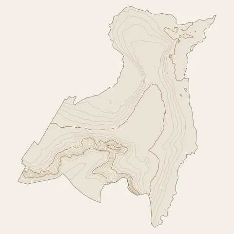Itteville : courbes de niveau